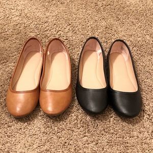 Target Brown and Black Flats Shoes Size 9